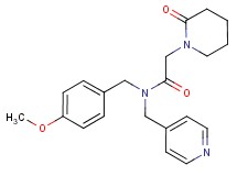 N-(4-methoxybenzyl)-2-(2-oxopiperidin-1-yl)-N-(pyridin-4-ylmethyl)acetamide