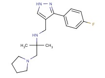 (1,1-dimethyl-2-pyrrolidin-1-ylethyl){[3-(4-fluorophenyl)-1H-pyrazol-4-yl]methyl}amine