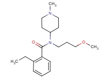 2-ethyl-N-(3-methoxypropyl)-N-(1-methyl-4-piperidinyl)benzamide