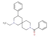 9-benzoyl-2-ethyl-4-phenyl-2,9-diazaspiro[5.5]undecane