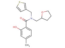 2-hydroxy-4-methyl-N-(tetrahydrofuran-2-ylmethyl)-N-(3-thienylmethyl)benzamide