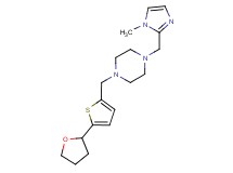1-[(1-methyl-1H-imidazol-2-yl)methyl]-4-{[5-(tetrahydrofuran-2-yl)-2-thienyl]methyl}piperazine