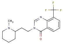 3-[2-(1-methylpiperidin-2-yl)ethyl]-8-(trifluoromethyl)quinazolin-4(3H)-one