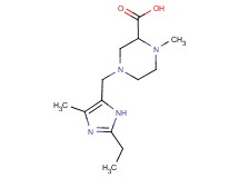 4-[(2-ethyl-4-methyl-1H-imidazol-5-yl)methyl]-1-methylpiperazine-2-carboxylic acid