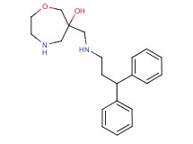 6-{[(3,3-diphenylpropyl)amino]methyl}-1,4-oxazepan-6-ol dihydrochloride