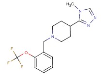 4-(4-methyl-4H-1,2,4-triazol-3-yl)-1-[2-(trifluoromethoxy)benzyl]piperidine