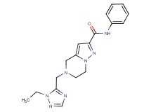 5-[(1-ethyl-1H-1,2,4-triazol-5-yl)methyl]-N-phenyl-4,5,6,7-tetrahydropyrazolo[1,5-a]pyrazine-2-carboxamide