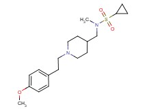 N-({1-[2-(4-methoxyphenyl)ethyl]piperidin-4-yl}methyl)-N-methylcyclopropanesulfonamide