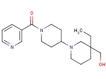 [3-ethyl-1'-(3-pyridinylcarbonyl)-1,4'-bipiperidin-3-yl]methanol
