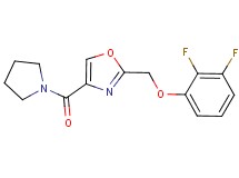 2-[(2,3-difluorophenoxy)methyl]-4-(1-pyrrolidinylcarbonyl)-1,3-oxazole