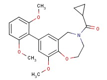 4-(cyclopropylcarbonyl)-7-(2,6-dimethoxyphenyl)-9-methoxy-2,3,4,5-tetrahydro-1,4-benzoxazepine