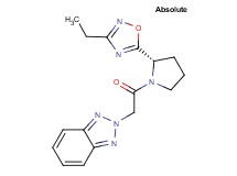 2-{2-[(2S)-2-(3-ethyl-1,2,4-oxadiazol-5-yl)pyrrolidin-1-yl]-2-oxoethyl}-2H-1,2,3-benzotriazole