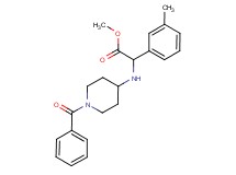 methyl [(1-benzoylpiperidin-4-yl)amino](3-methylphenyl)acetate