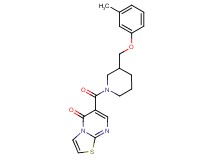 6-({3-[(3-methylphenoxy)methyl]-1-piperidinyl}carbonyl)-5H-[1,3]thiazolo[3,2-a]pyrimidin-5-one
