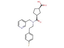 (1R*,3S*)-3-{[[2-(4-fluorophenyl)ethyl](pyridin-3-ylmethyl)amino]carbonyl}cyclopentanecarboxylic acid
