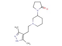 1-{1-[2-(3,5-dimethyl-1H-pyrazol-4-yl)ethyl]piperidin-3-yl}pyrrolidin-2-one