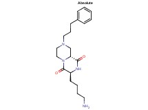 (3S,9aR)-3-(4-aminobutyl)-8-(3-phenylpropyl)tetrahydro-2H-pyrazino[1,2-a]pyrazine-1,4(3H,6H)-dione