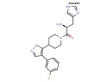 (2S)-1-{4-[4-(3-fluorophenyl)-1H-pyrazol-5-yl]piperidin-1-yl}-3-(1H-imidazol-4-yl)-1-oxopropan-2-amine