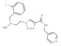 1-{2-[(2-fluorobenzyl)(methyl)amino]ethyl}-N-(4-pyridinylmethyl)-1H-1,2,3-triazole-4-carboxamide