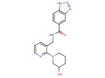 N-{[2-(3-hydroxypiperidin-1-yl)pyridin-3-yl]methyl}-1H-1,2,3-benzotriazole-5-carboxamide