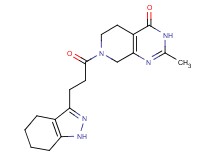 2-methyl-7-[3-(4,5,6,7-tetrahydro-1H-indazol-3-yl)propanoyl]-5,6,7,8-tetrahydropyrido[3,4-d]pyrimidin-4(3H)-one