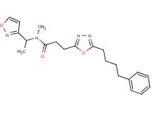 N-[1-(3-isoxazolyl)ethyl]-N-methyl-3-[5-(4-phenylbutyl)-1,3,4-oxadiazol-2-yl]propanamide