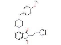 4-[4-(4-methoxybenzyl)-1-piperazinyl]-2-[2-(1H-pyrazol-1-yl)ethyl]-1H-isoindole-1,3(2H)-dione
