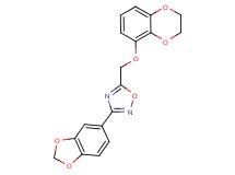 3-(1,3-benzodioxol-5-yl)-5-[(2,3-dihydro-1,4-benzodioxin-5-yloxy)methyl]-1,2,4-oxadiazole