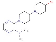 1'-[3-(dimethylamino)-2-pyrazinyl]-1,4'-bipiperidin-4-ol