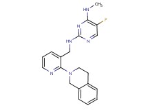 N~2~-{[2-(3,4-dihydroisoquinolin-2(1H)-yl)pyridin-3-yl]methyl}-5-fluoro-N~4~-methylpyrimidine-2,4-diamine