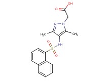 {3,5-dimethyl-4-[(1-naphthylsulfonyl)amino]-1H-pyrazol-1-yl}acetic acid