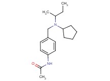 N-(4-{[sec-butyl(cyclopentyl)amino]methyl}phenyl)acetamide