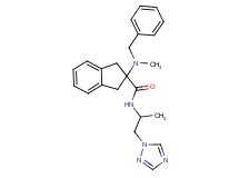 2-[benzyl(methyl)amino]-N-[1-methyl-2-(1H-1,2,4-triazol-1-yl)ethyl]-2-indanecarboxamide