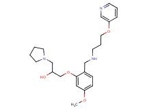 1-[5-methoxy-2-({[3-(3-pyridinyloxy)propyl]amino}methyl)phenoxy]-3-(1-pyrrolidinyl)-2-propanol