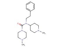 4-methyl-N-(1-methyl-4-piperidinyl)-N-(2-phenylethyl)-1-piperazinecarboxamide