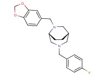(1S*,5R*)-6-(1,3-benzodioxol-5-ylmethyl)-3-(4-fluorobenzyl)-3,6-diazabicyclo[3.2.2]nonane
