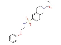 2-acetyl-N-(2-phenoxyethyl)-1,2,3,4-tetrahydroisoquinoline-6-sulfonamide