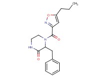 3-benzyl-4-[(5-propyl-3-isoxazolyl)carbonyl]-2-piperazinone