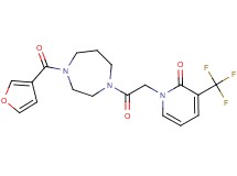 1-{2-[4-(3-furoyl)-1,4-diazepan-1-yl]-2-oxoethyl}-3-(trifluoromethyl)pyridin-2(1H)-one