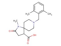 8-(2,6-dimethylbenzyl)-1-methyl-2-oxo-1,8-diazaspiro[4.5]decane-4-carboxylic acid