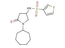 N-(1-cycloheptyl-5-oxo-3-pyrrolidinyl)-3-thiophenesulfonamide