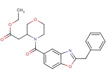 ethyl {4-[(2-benzyl-1,3-benzoxazol-5-yl)carbonyl]-3-morpholinyl}acetate