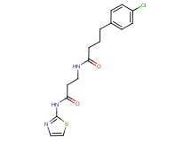 4-(4-chlorophenyl)-N-[3-oxo-3-(1,3-thiazol-2-ylamino)propyl]butanamide