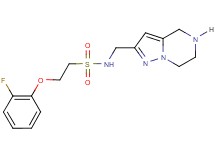 2-(2-fluorophenoxy)-N-(4,5,6,7-tetrahydropyrazolo[1,5-a]pyrazin-2-ylmethyl)ethanesulfonamide hydrochloride