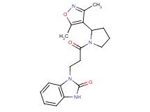 1-{3-[2-(3,5-dimethylisoxazol-4-yl)pyrrolidin-1-yl]-3-oxopropyl}-1,3-dihydro-2H-benzimidazol-2-one