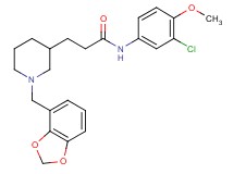 3-[1-(1,3-benzodioxol-4-ylmethyl)-3-piperidinyl]-N-(3-chloro-4-methoxyphenyl)propanamide