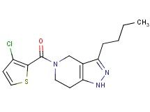 3-butyl-5-[(3-chloro-2-thienyl)carbonyl]-4,5,6,7-tetrahydro-1H-pyrazolo[4,3-c]pyridine