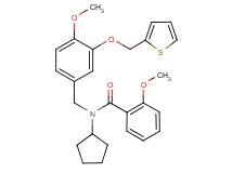 N-cyclopentyl-2-methoxy-N-[4-methoxy-3-(2-thienylmethoxy)benzyl]benzamide