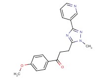1-(4-methoxyphenyl)-3-(1-methyl-3-pyridin-3-yl-1H-1,2,4-triazol-5-yl)propan-1-one