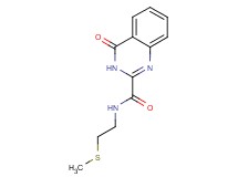 N-[2-(methylthio)ethyl]-4-oxo-3,4-dihydro-2-quinazolinecarboxamide